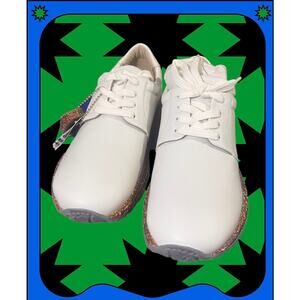 Birkenstock Wrigley White Leather Womens Sneakers Sz EU 36N=US W 5